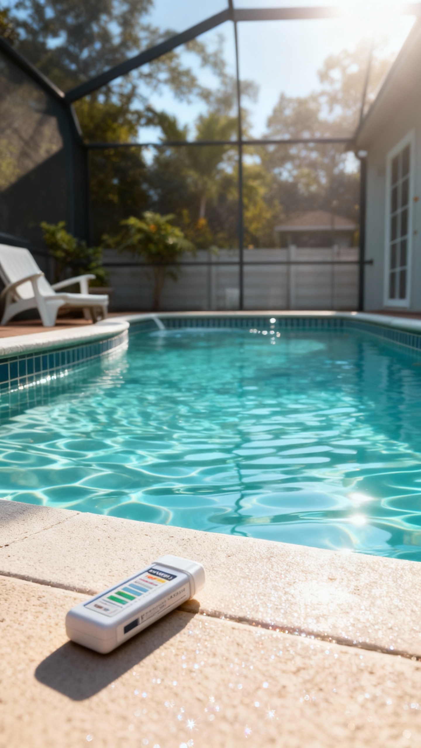 Carrollwood pool crystal clear after service